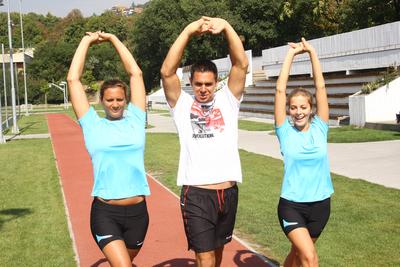 Készülés a Nike Budapest Félmaratonra-stock-foto