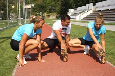 Készülés a Nike Budapest Félmaratonra-stock-foto
