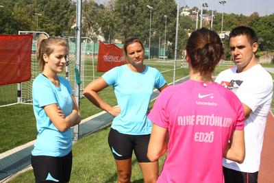 Készülés a Nike Budapest Félmaratonra-stock-foto