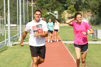 Készülés a Nike Budapest Félmaratonra-stock-foto