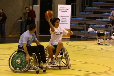 Kerekesszékes kosárlabda gála a SportMax Stadionban-stock-foto