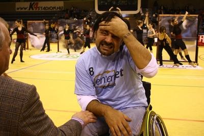 Kerekesszékes kosárlabda gála a SportMax Stadionban-stock-foto