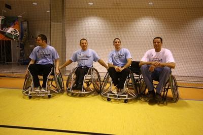 Kerekesszékes kosárlabda gála a SportMax Stadionban-stock-foto