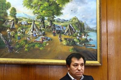 Az Országos Cigány Önkormányzat sajtótájékoztatója-stock-foto