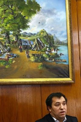 Az Országos Cigány Önkormányzat sajtótájékoztatója-stock-foto