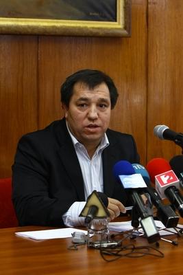 Az Országos Cigány Önkormányzat sajtótájékoztatója-stock-foto