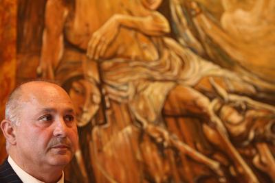 Országos Cigány Önkormányzat sajtótájékoztatója-stock-foto