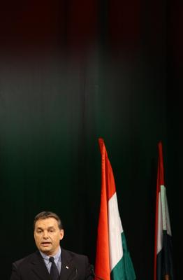 Orbán Viktor évértékelő beszéde-stock-foto