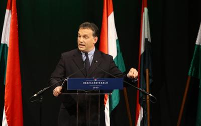 Orbán Viktor évértékelő beszéde-stock-photo