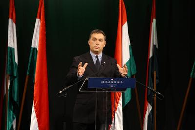 Orbán Viktor évértékelő beszéde-stock-photo