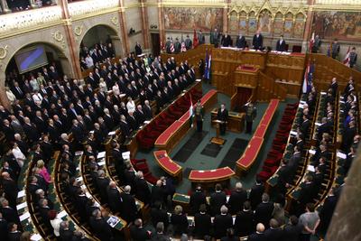 Kormányalakítás - Orbán Viktor eskütétele-stock-foto