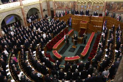 Kormányalakítás - Orbán Viktor eskütétele-stock-foto