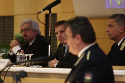 Parancsnoki évértékelő az ORFK-n-stock-foto