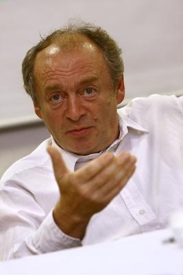 Ormos Mária és Krausz Tamás előadása-stock-foto