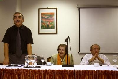 Ormos Mária és Krausz Tamás előadása-stock-foto