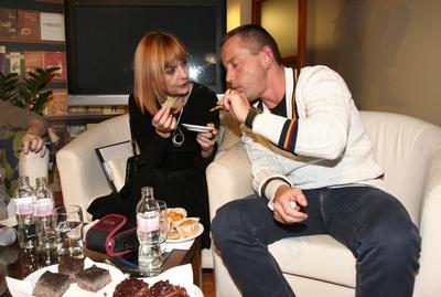 Paleolit táplálkozás - beszélgetés-stock-foto