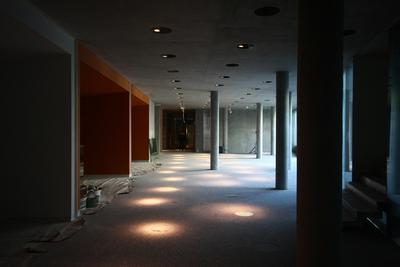 Építkezés a Rácz Fürdőnél-stock-foto