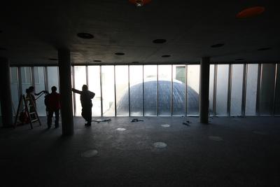 Építkezés a Rácz Fürdőnél-stock-foto