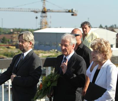 Sólyom László Révkomáromban-stock-foto