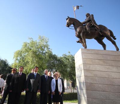 Sólyom László Révkomáromban-stock-foto