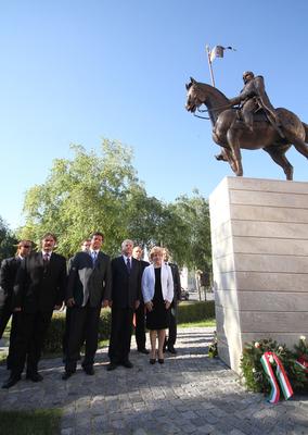 Sólyom László Révkomáromban-stock-foto