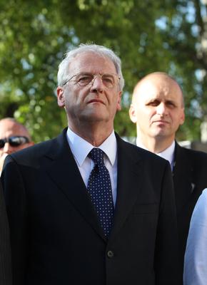 Sólyom László Révkomáromban-stock-foto