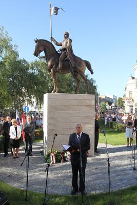 Sólyom László Révkomáromban-stock-foto