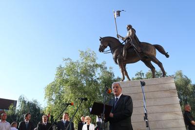 Sólyom László Révkomáromban-stock-foto