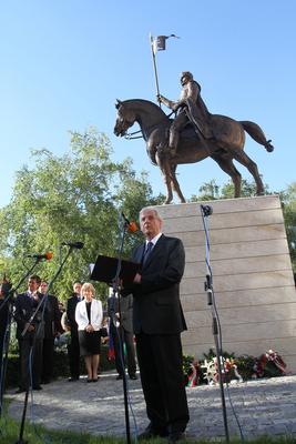 Sólyom László Révkomáromban-stock-foto