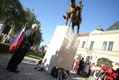 Sólyom László Révkomáromban-stock-foto