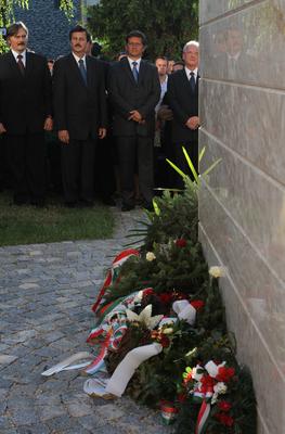 Sólyom László Révkomáromban-stock-foto