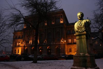 A Magyar Tudományos Akadémia (MTA) épülete-stock-foto