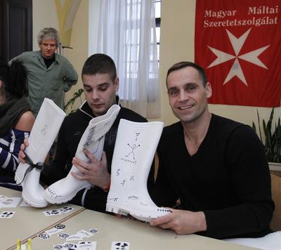 Egyedi csizmát készítenek a sztárok-stock-foto