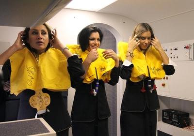 Sztárok a reptéren-stock-foto