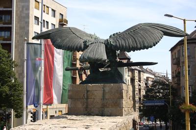 Turulszobor a XII. kerületben-stock-foto