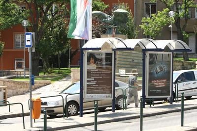 Turulszobor a XII. kerületben-stock-foto