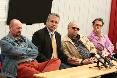 'Tűzvonalban' sajtótájékoztató-stock-foto