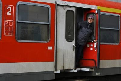 Vasutassztrájk Budapesten-stock-foto