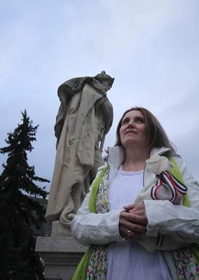 Zarándoklat Esztergomért-stock-foto