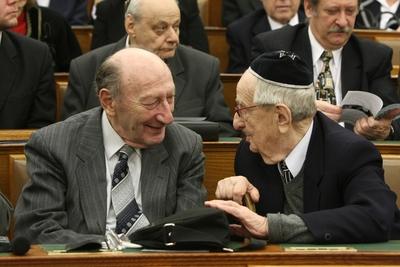 Magyar-zsidó együttélés. Együtt a Közös jövőért-stock-foto