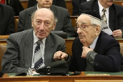 Magyar-zsidó együttélés. Együtt a Közös jövőért-stock-foto