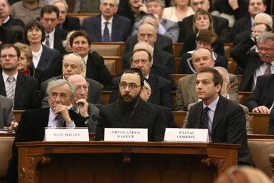 Magyar-zsidó együttélés. Együtt a Közös jövőért-stock-foto