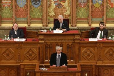 Magyar-zsidó együttélés. Együtt a Közös jövőért-stock-foto