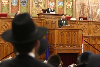 Magyar-zsidó együttélés. Együtt a Közös jövőért-stock-foto