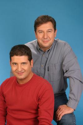 Hajdú Péter és Dömsödi Gábor-stock-foto