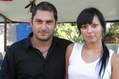 Árpa Attila és Ambrus Titanilla-stock-foto