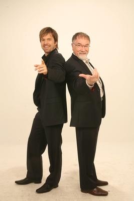 Sebestyén Balázs és Vágó István-stock-foto