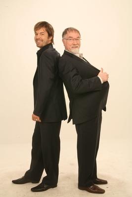 Sebestyén Balázs és Vágó István-stock-foto