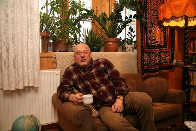 Budapest, 2010.02.05.
Barbinek Péter Jászai Mari-díjas színész otthonában-stock-photo