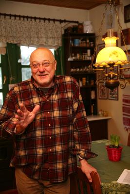 Budapest, 2010.02.05.
Barbinek Péter Jászai Mari-díjas színész otthonában-stock-photo